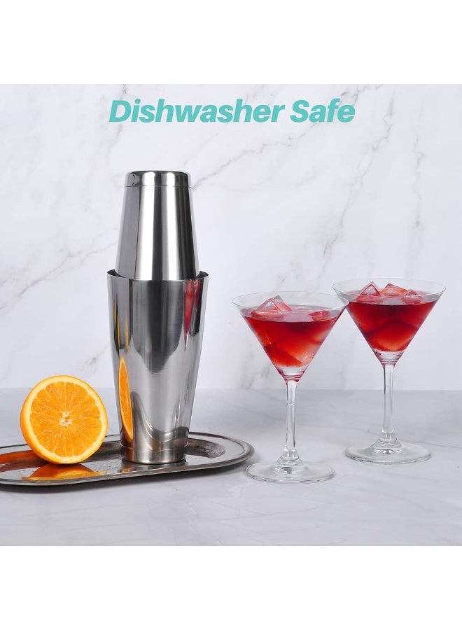 Cocktail Shaker Tins Weighted, Professional Boston Shaker Stainless Steel, Drink Shaker Mixer for Bartending and Bartender – Cocktail Making Accessories/Boston Cocktail Shaker Set Bar Mixing - Image 4